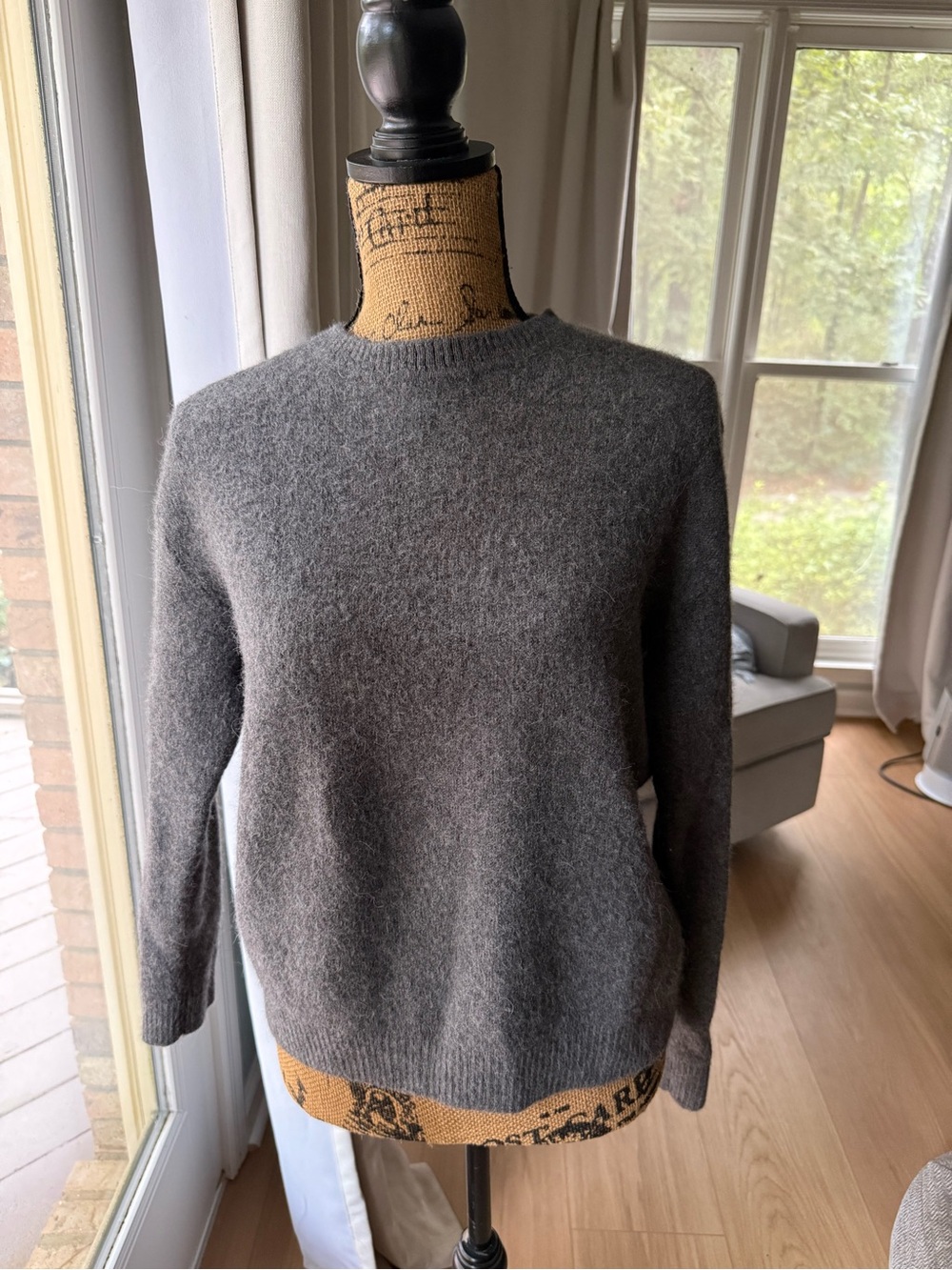 Classic Gray Crewneck Sweater - Women's Soft Knit in